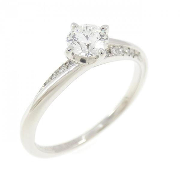 PT950 ダイヤモンド リング 0.325CT F VS2 3EXT H＆C