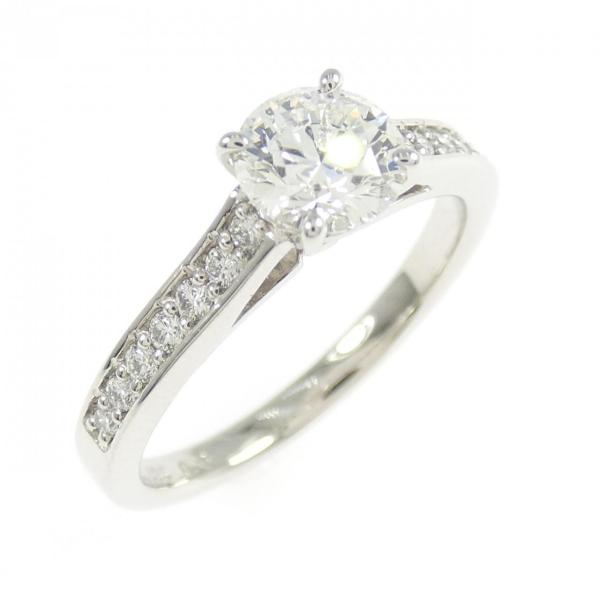 PT900 ダイヤモンド リング 0.635CT F VVS2 3EXT H&amp;C