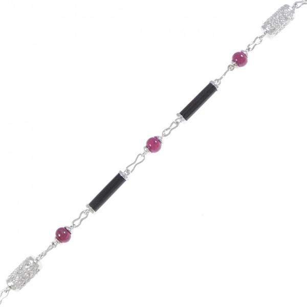 750WG カラーストーン ブレスレット