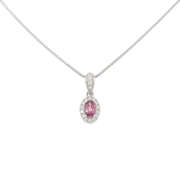 PT950/PT850 スピネル ネックレス 0.28CT