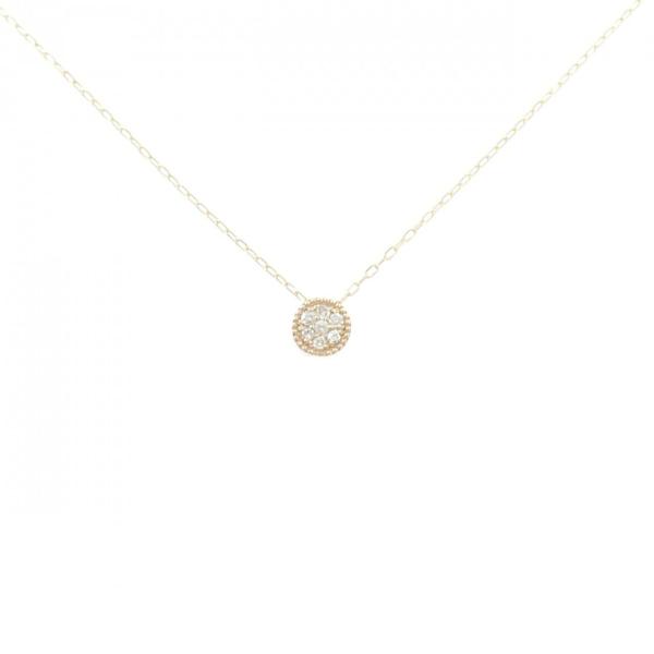 K10YG ダイヤモンド ネックレス 0.03CT