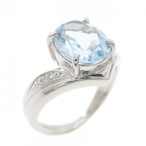 PT900 アクアマリン リング 2.20CT