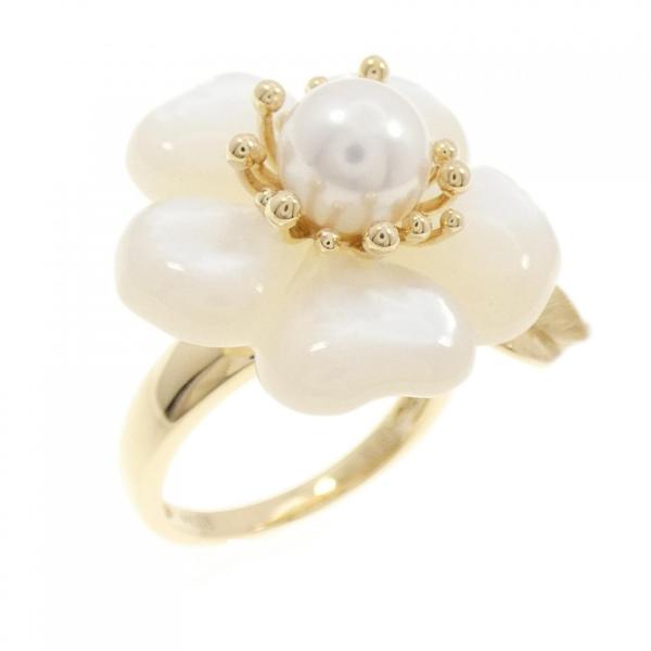 ジーエスティービー フラワー カラーストーン リング