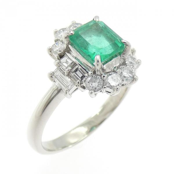 PT900 エメラルド リング 1.077CT