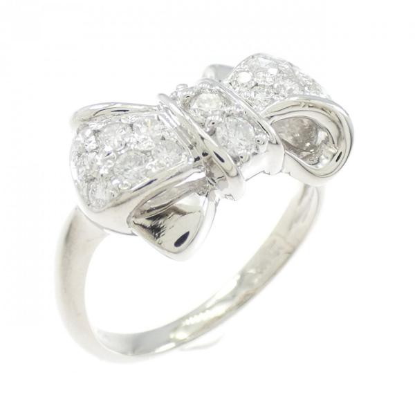 PT900 リボン ダイヤモンド リング 0.50CT