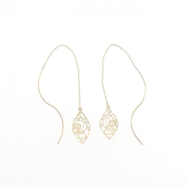 K18YG フラワー ピアス