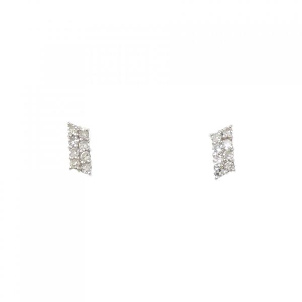 PT900 ダイヤモンド ピアス 0.08CT