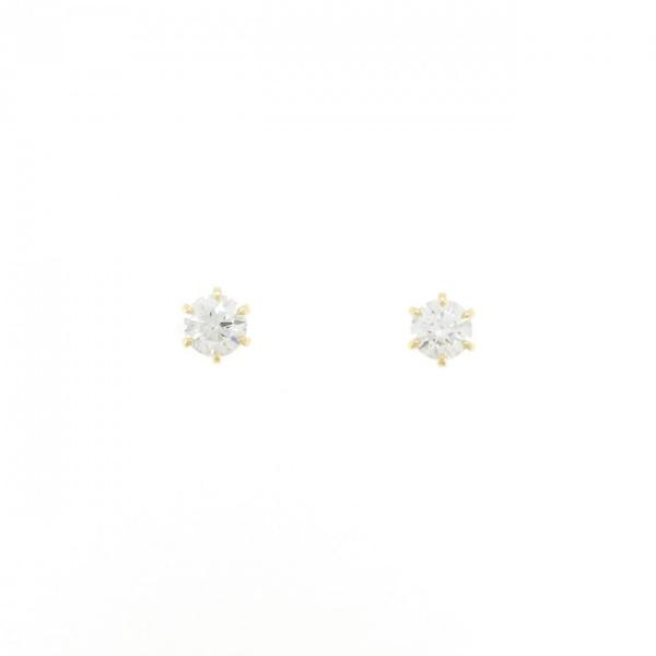 【リメイク】K18YG/ST ダイヤモンド ピアス 0.224CT 0.243CT G-H VS2 ...