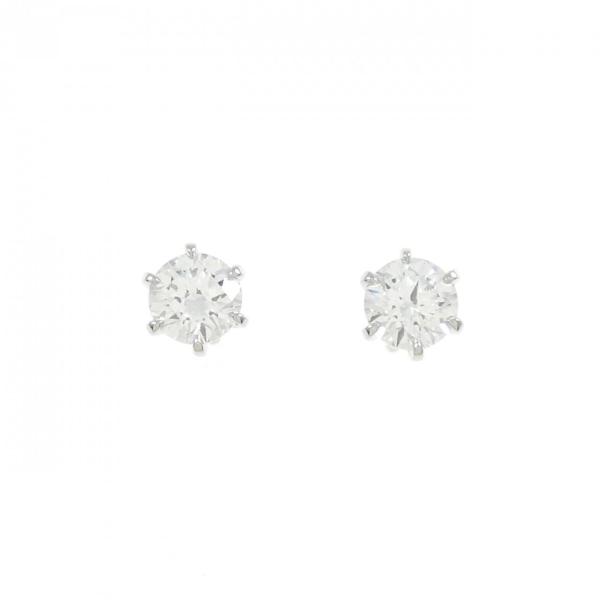【リメイク】PT/ST ダイヤモンド ピアス 0.309CT0.323CT  F VS1-2 3EX...