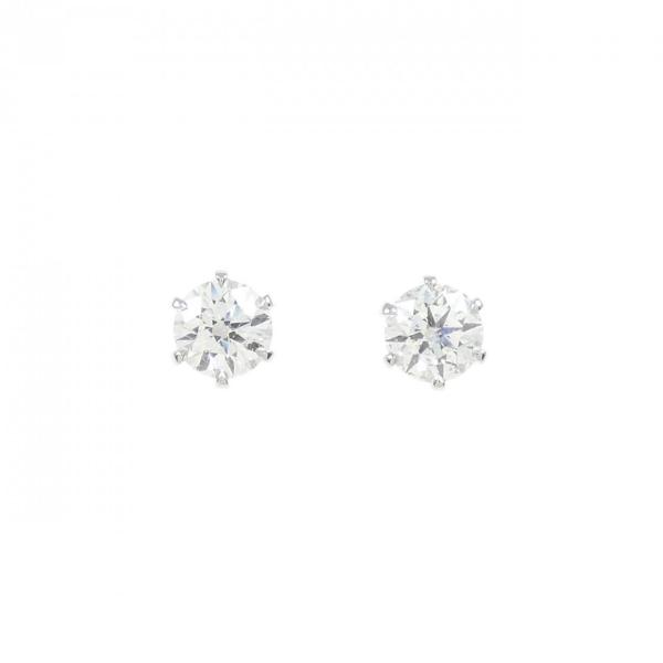【リメイク】PT/ST ダイヤモンド ピアス 0.210CT 0.221CT F VS2 EXT