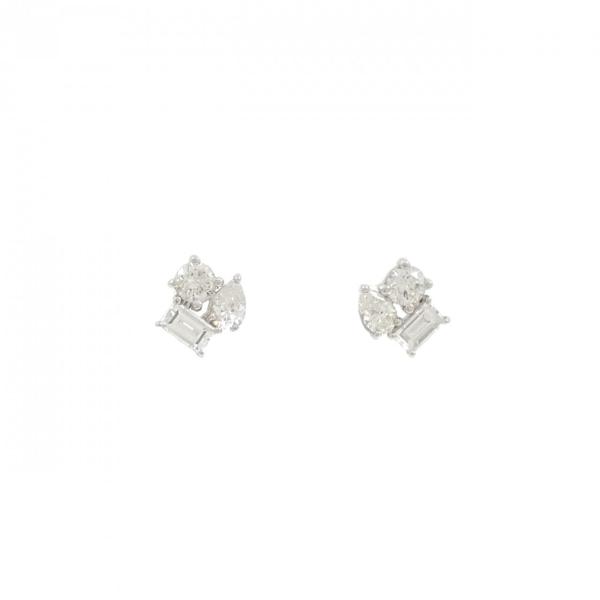 【新品】PT900 ダイヤモンド ピアス 0.54CT