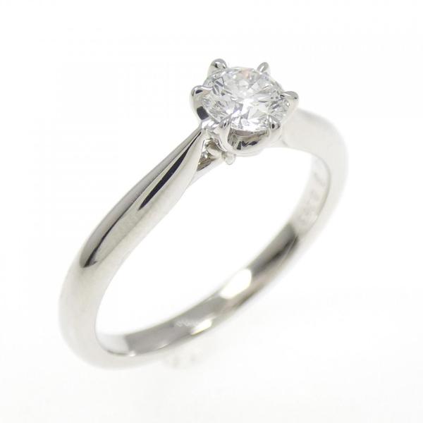 PT950 ダイヤモンド リング 0.263CT F VVS1 3EXT H&amp;C