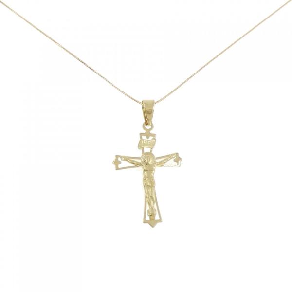 K18YG クロス ネックレス