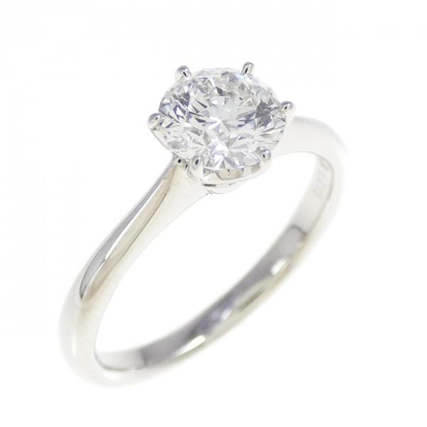 【リメイク】PT900 ダイヤモンド リング 0.715CT D SI1 EXT H＆C
