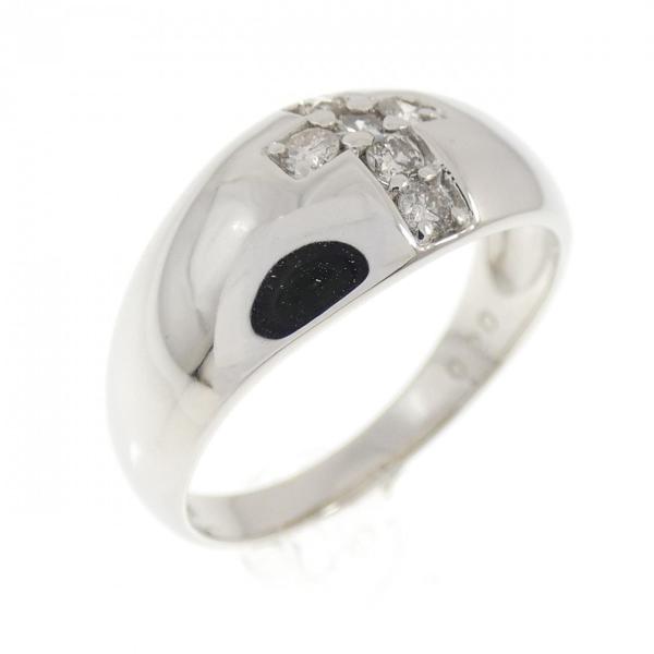 PT900 クロス ダイヤモンド リング 0.20CT