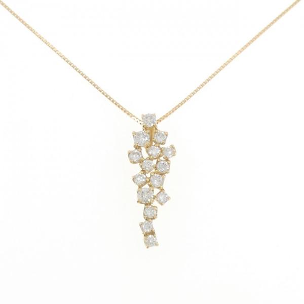 K18YG ダイヤモンド ネックレス 0.65CT