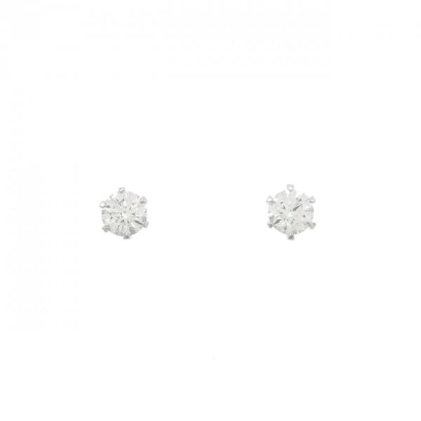 【リメイク】PT900/ST ダイヤモンド ピアス 0.205CT 0.208CT E-F VVS2...
