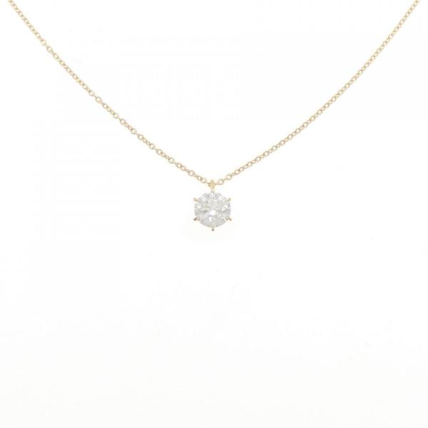 【リメイク】K18YG ダイヤモンド ネックレス 0.512CT G SI1 3EXT H&amp;C