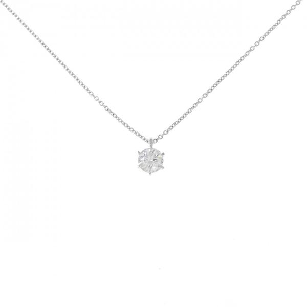 【リメイク】PT900/PT850 ソリティア ダイヤモンド ネックレス 0.382CT D SI1...