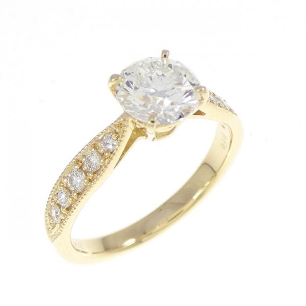 【リメイク】K18YG ダイヤモンド リング 1.002CT G SI2 EXT H&amp;C