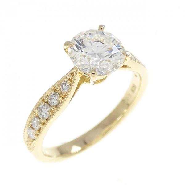 【リメイク】K18YG ダイヤモンド リング 1.020CT H SI2 EXT H＆C