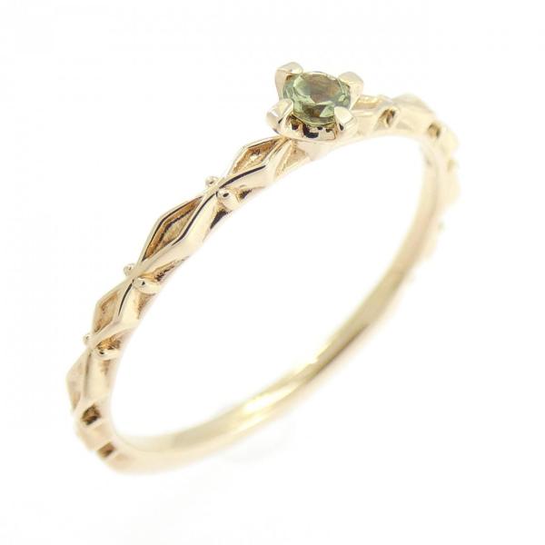 アガット ペリドット リング