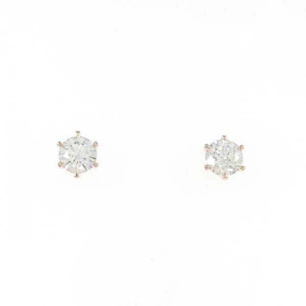 【リメイク】K18PG/ST ダイヤモンド ピアス 0.233CT 0.238CT G VS2 EX...