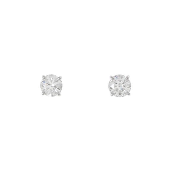 【リメイク】PT900/ST ダイヤモンド ピアス 0.514CT 0.527CT E VVS1 E...