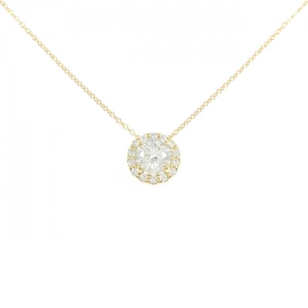 【リメイク】K18YG ダイヤモンド ネックレス 0.505CT H VS2 3EXT H&amp;C