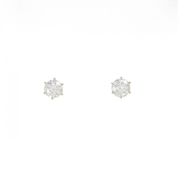 【リメイク】K18YG/ST ダイヤモンド ピアス 0.309CT 0.318CT D VS2 3E...