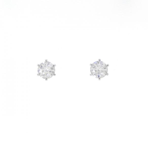 【リメイク】PT900/ST ダイヤモンド ピアス 0.528CT 0.542CT D VVS1-V...