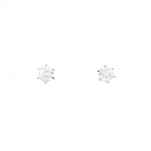 【リメイク】PT900/ST ダイヤモンド ピアス 0.254CT 0.255CT F VS1-2 ...