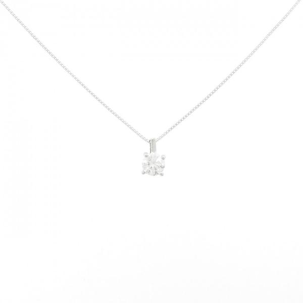 K18WG ダイヤモンド ネックレス 0.313CT F SI2 3EXT H&amp;C