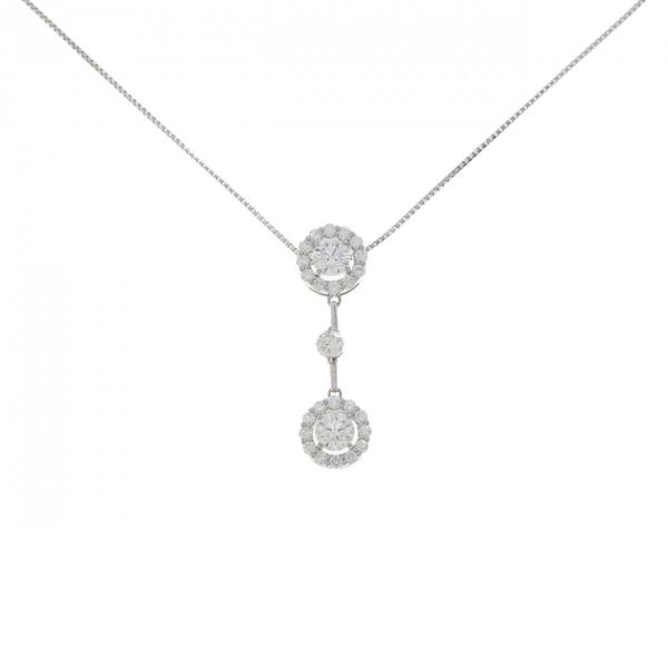 PT900/PT850 ダイヤモンド ネックレス 0.630CT E-F VVS2-VS1 3EX-...