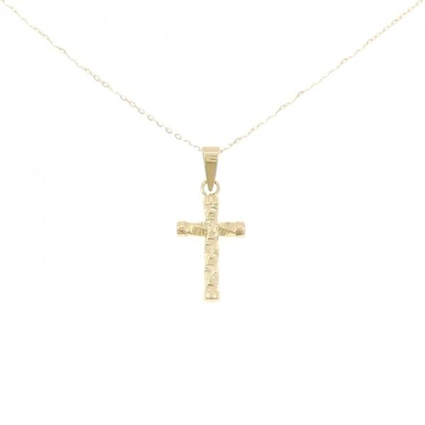 K18YG クロス ネックレス
