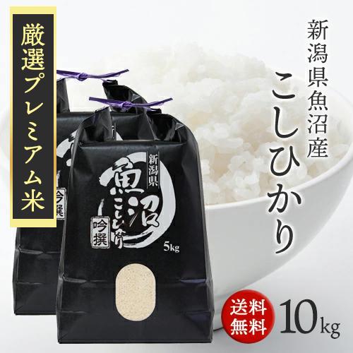 令和7年産 新潟県 魚沼産 プレミアム コシヒカリ 10kg  こしひかり 白米5kg×2袋 送料無...