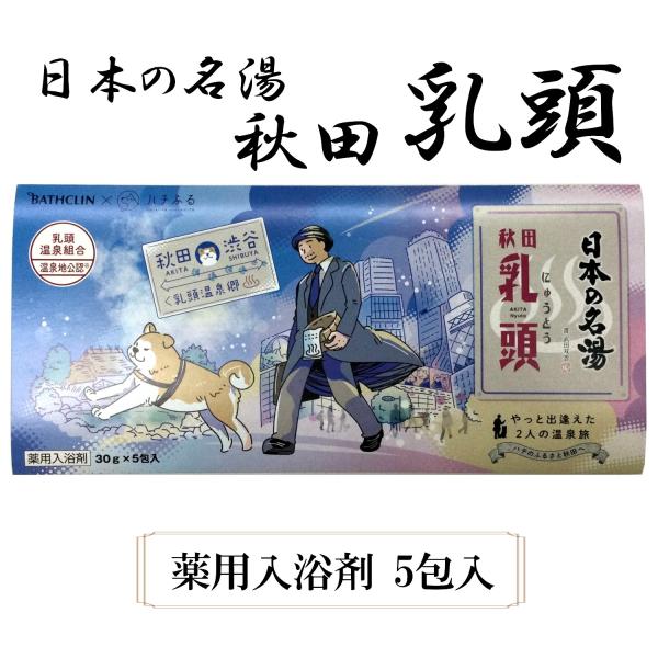 【ネコポス発送】【乳頭温泉組合温泉地公認】日本の名湯乳頭 5包セット