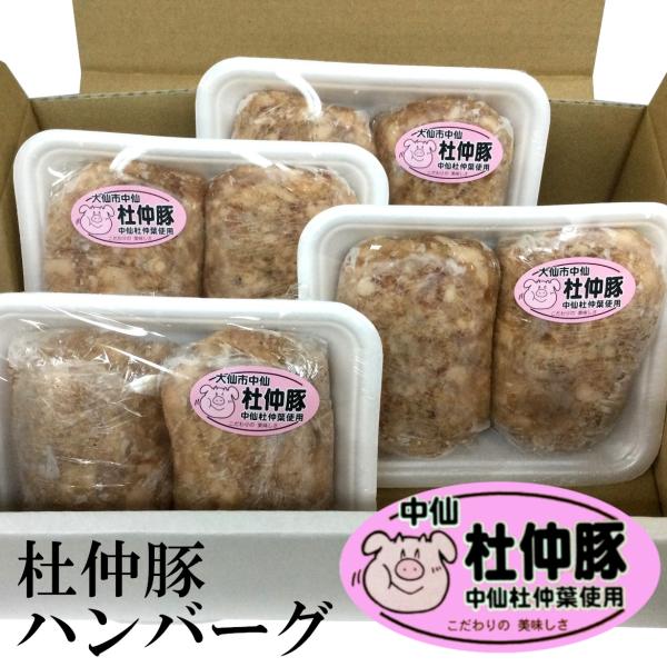 秋田 杜仲豚ハンバーグ いっぱい食べれるセット 冷凍便