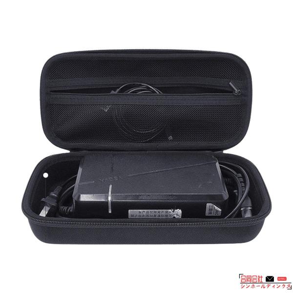 ハードEVAケース収納バッグ ポータブル防水EVAモーターサイクル充電器収納バッグ ジッパークロージ...