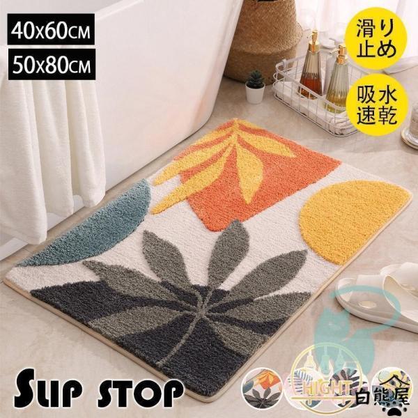 玄関マット 大きめ おしゃれ 室内 屋内 大判 40×60cm 50×80cm 洗える 滑り止め 北...