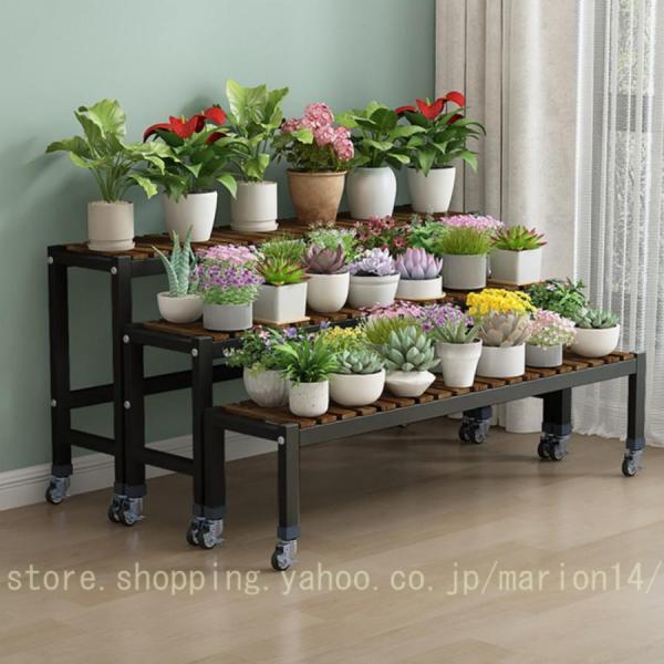 フラワースタンド プランタースタンド 花台 3段 ガーデンラック 屋外/室内 植木鉢 園芸ラック お...