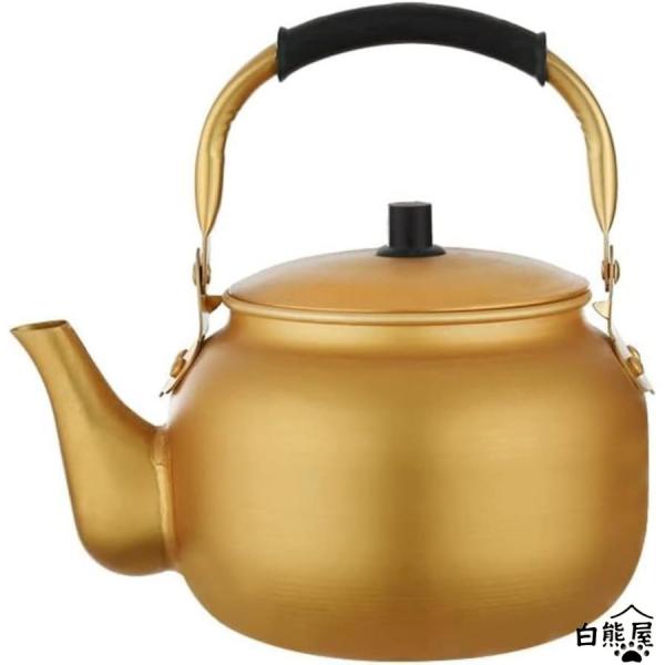 ケットル やかん 大容量 ケトル アルミニウム 広口 ガス火/直火対応 お手入れが簡単 絶縁ハンドル...