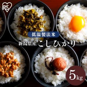 米 5kg 送料無料 新潟県産 こしひかり 低温製法米 精米 お米 5キロ コシヒカリ ご飯 ごはん アイリスフーズ