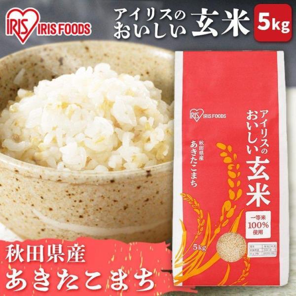 玄米 5kg 米 あきたこまち 秋田県産 一等米 送料無料　