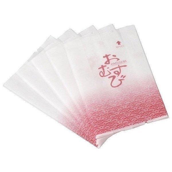 おにぎり フィルム 包装 直巻おむすびパック 和風波 50枚入 31734 下村企販 (D)