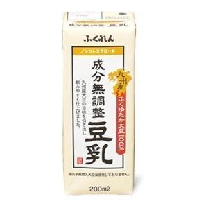 豆乳 200ml 24本  九州産ふくゆたか大豆成分無調整豆乳 200ml 116638 ふくれん