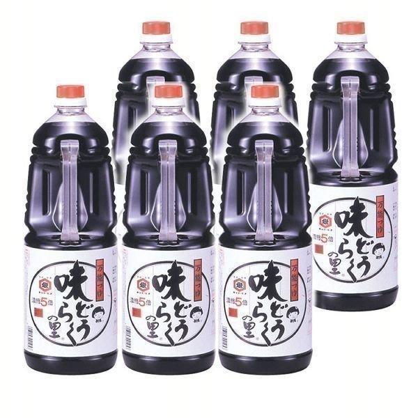 味どうらくの里 めんつゆ 6本セット (1.8L×6本) 大容量 万能つゆ 5倍濃縮 麺つゆ そばつ...