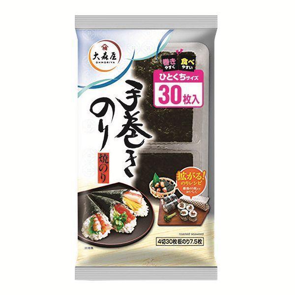 大森屋 手巻きのりひとくちサイズ 30枚   大森屋