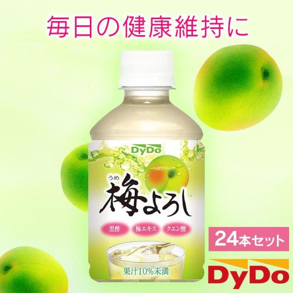 梅よろし 280ml 24本 ダイドードリンコ 梅 黒酢 クエン酸 健康サポート