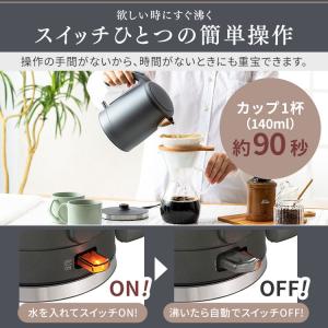 電気ケトル おしゃれ 北欧 白 黒 早い 電気...の詳細画像2